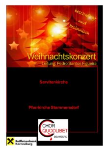 Weihnachtskonzert - Chor Quodlibet @ Pfarrkirche Stammersdorf